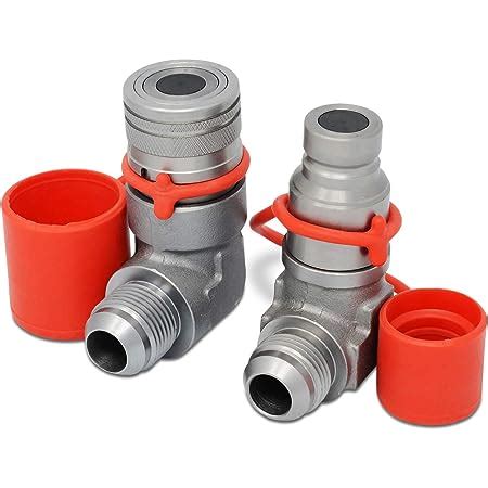 skid steer quick couplings|90 degree flat face coupler.